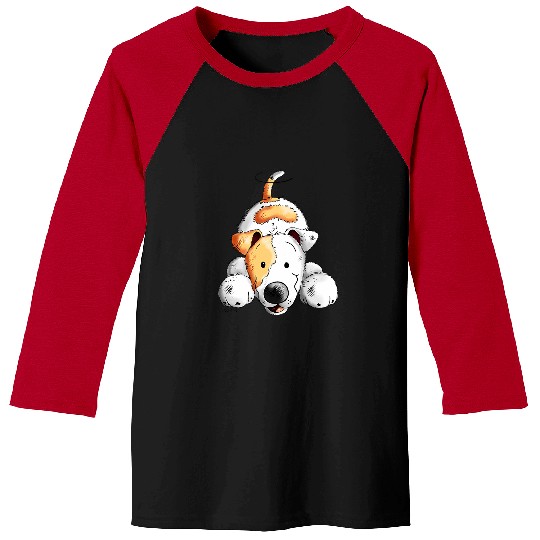 Jack Russell Pet Terrier Drawing Baseball Tees