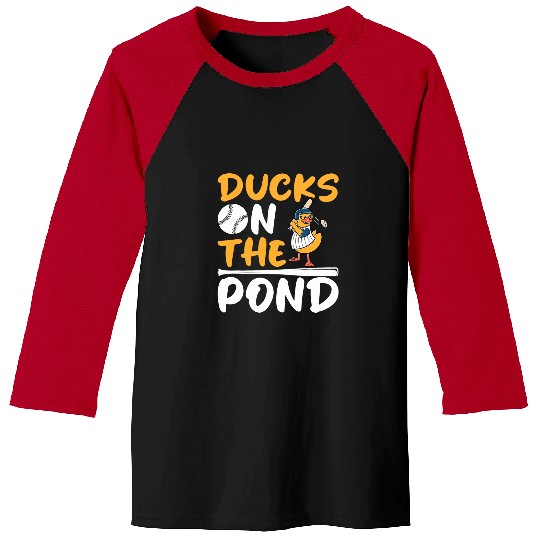 Sport Baseball Ducks on the pond Design for a Baseball expert 0 Baseball Tees