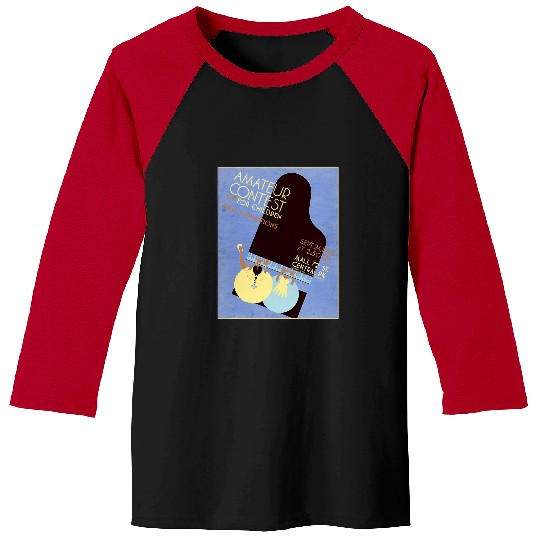 Funny Piano Music Concert NYC New York City Central Park Piano Baseball Tees