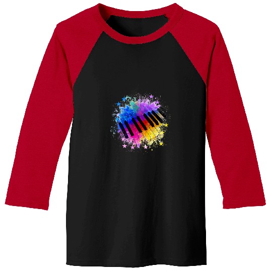 Funny Piano gift for musicians musical instrument orchestra Baseball Tees