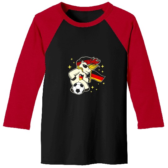 Sport Soccer Unicorns German Flag Football Unicorns Creature Soccer Team Germany Baseball Tees