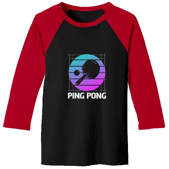 Sport Ping Pong Retro vintages Classic Ping Pong Table Tennis Player 21 Baseball Tees