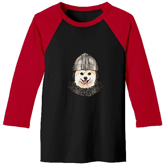 Pomeranian Pet Medieval Pomeranian Knight Warrior Dog Lover 641 Baseball Tees