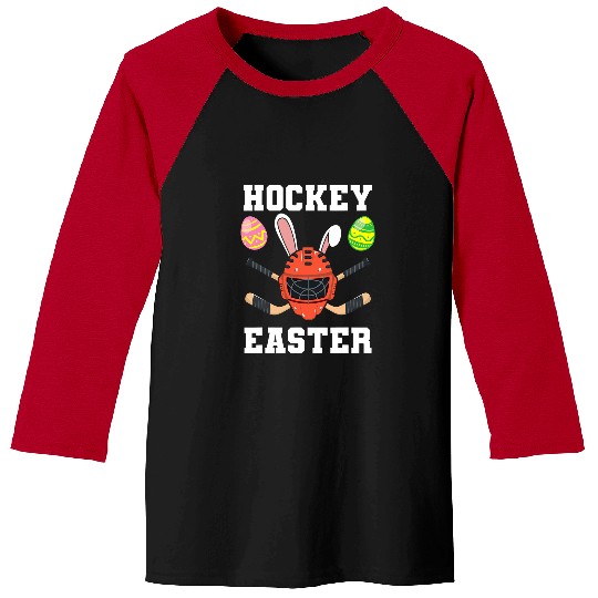 Sport Hockey Easter Egg Bunny Rabbit Helmet Sport Baseball Tees