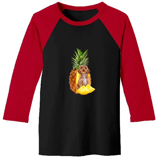 Cockapoo Pet pineapples Cockapoo Birthday For Cockapoo Dog Fruit Vegan Baseball Tees