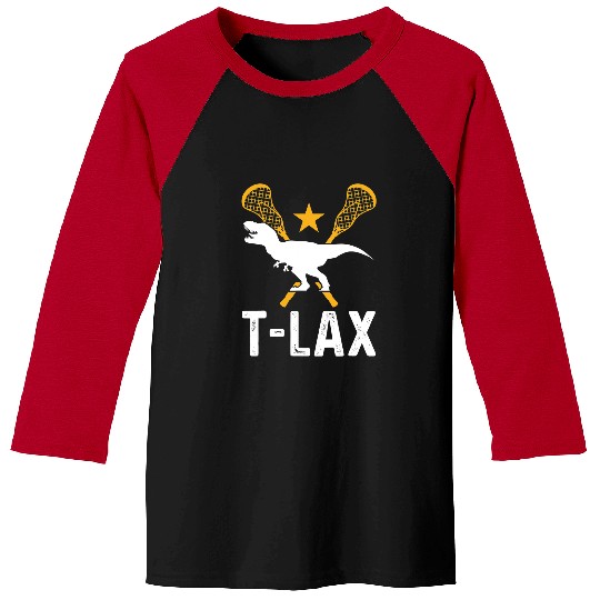 Sport Lacrosse Dino Tee Funny Lacrosse TRex Lacrosse Player Tee Baseball Tees