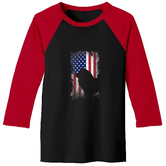 Chow Chow Pet Patriotic Chow Chow American Flag Cool Baseball Tees