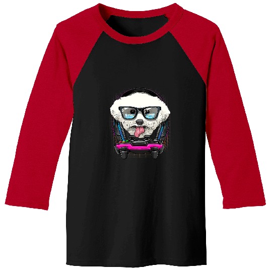 Bichon Pet Frise Gaming Bichon Frise Video Gamer Player Dog Lover 94 Baseball Tees