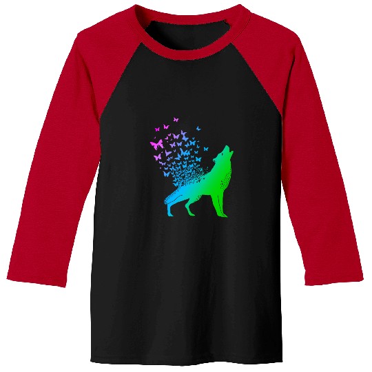 Coyote Mammal Butterfly 2wolfs in Nature Gift 2wolfs Baseball Tees