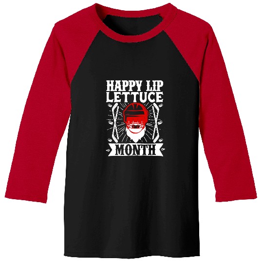 Sport Hockey Happy Lip Lettuce Month Player Team Baseball Tees
