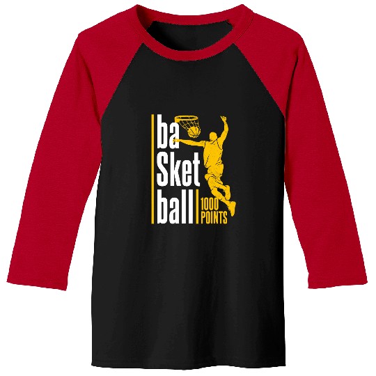 Sport Basketball 1000 Points Basketball Scorer High School Basketball Player 2 8 Baseball Tees