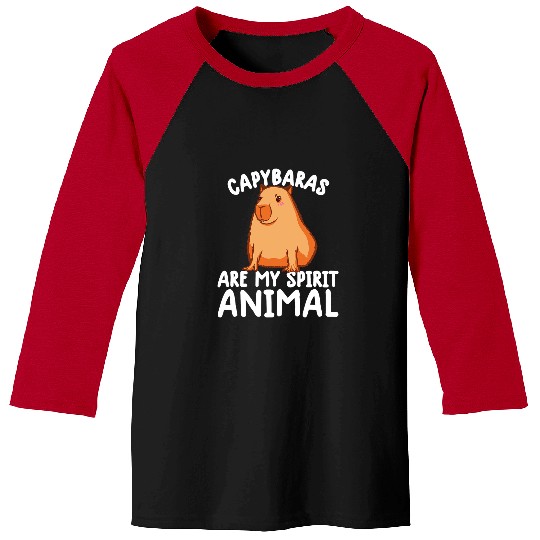 capybaras Mammal are my spirit animal  funny capybaras rodent 1 Baseball Tees