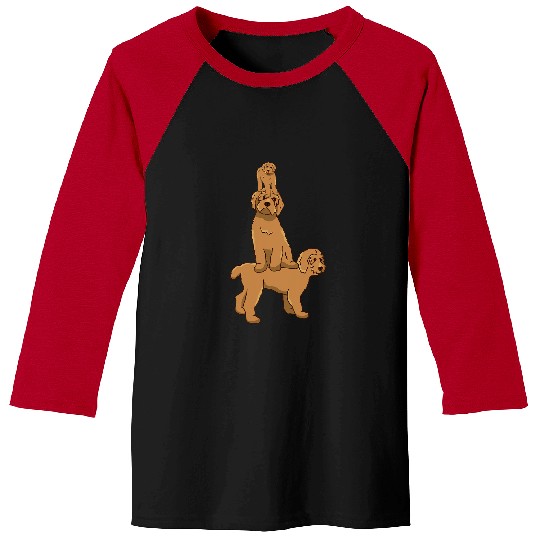 Labradoodle Pet Pyramide Dog Labradoodle Mom Labradoodle Dad Baseball Tees