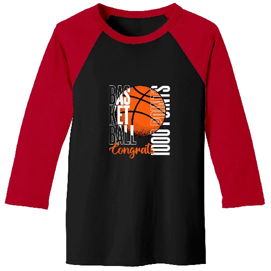 Sport Basketball 1000 Points Basketball Scorer High School Basketball Player 26 Baseball Tees