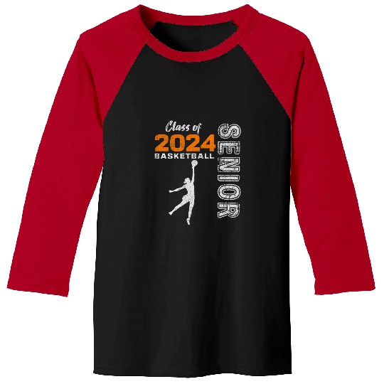 Sport Basketball Player Senior Class of 2024 Graduation 2024 4 Baseball Tees