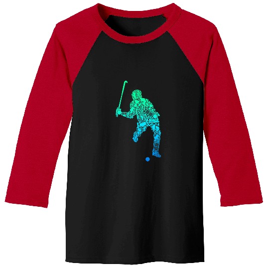 Sport Hockey Field Hockey Player Youth Men Kids Boys Baseball Tees