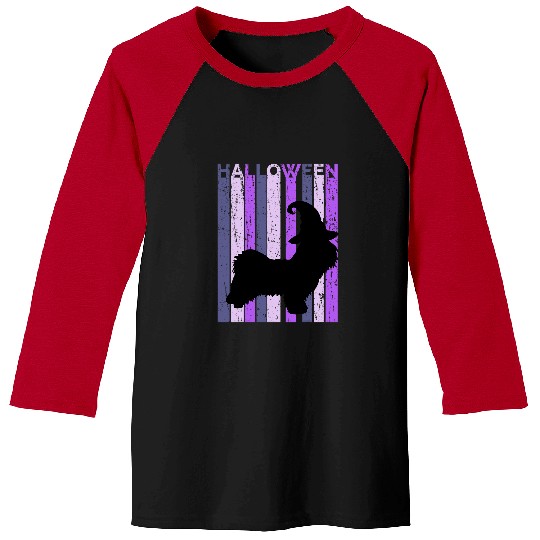 Havanese Pet In Witch Hat Halloween Spooky Creepy Dog Cute Baseball Tees