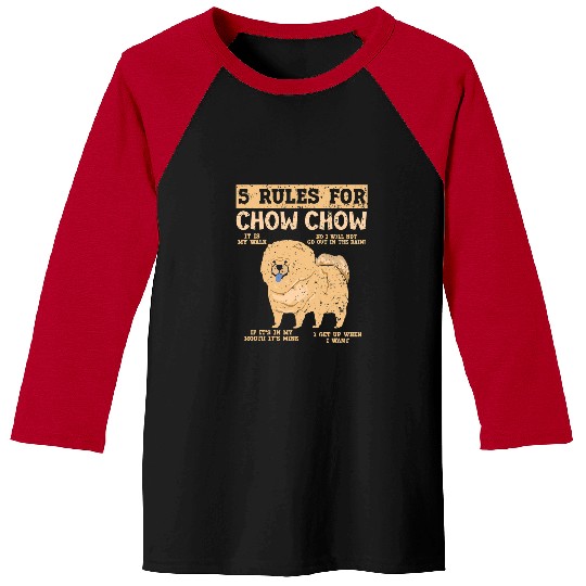 Chow Chow Pet Owner Puppy Lover Paw Love Doggy Pup 3 Baseball Tees