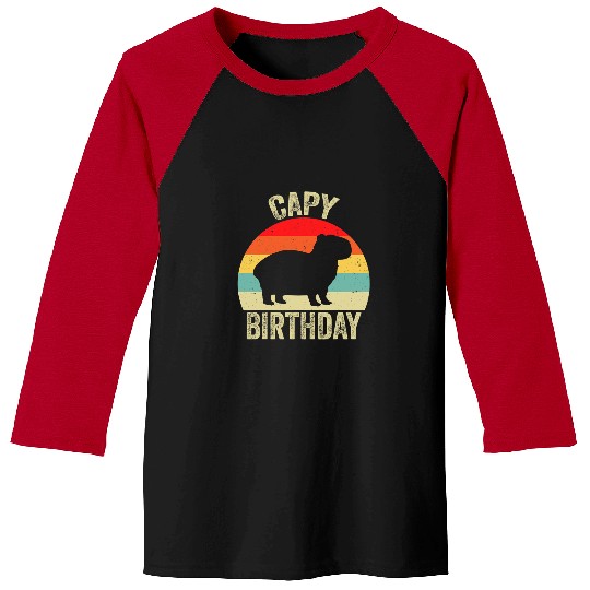 capybaras Mammal Birthday Funny capybaras Animals Boys Girls Birthday 1 Baseball Tees
