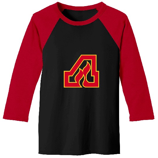 Sport Hockey Vintage Atlanta Hockey Retro Flames Classic Baseball Tees