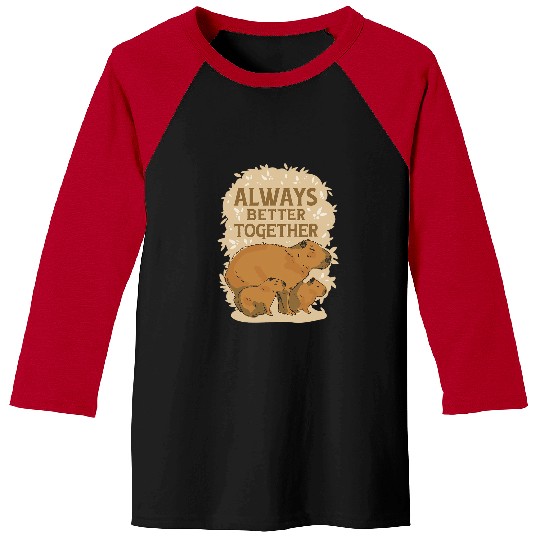 capybaras Mammal Better Together capybaras Fan Club Funny Cute Baseball Tees