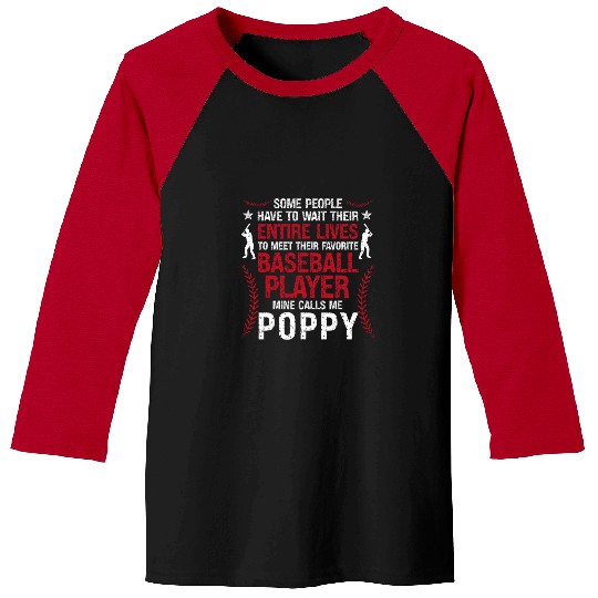 Sport Baseball Proud Baseball Poppy Of A Baseball Player Poppy Baseball Tees