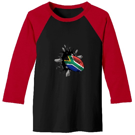 Sport Rugby South Africa Rugby Rugby South Africa Flag Rugby Baseball Tees
