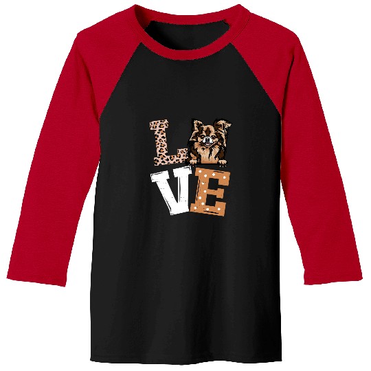 Chihuahua Pet I Love My Chihuahua Funny Dog Lovers Leopard Print Baseball Tees