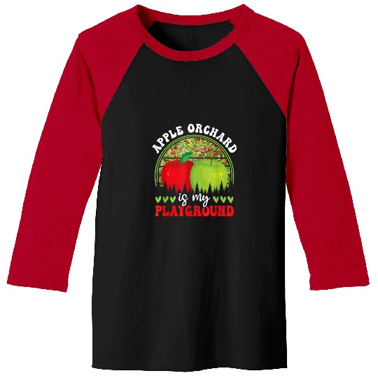 Apple Orchard Fruit Picking Harvest Season Apple Picking Baseball Tees