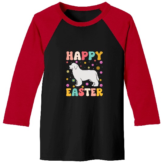 Newfoundland Pet vintages Newfoundland Dog Graphic Funny Easter Day Baseball Tees