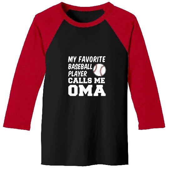 Sport Baseball My Favorite Baseball Player Calls Me Oma German Grandma Baseball Tees