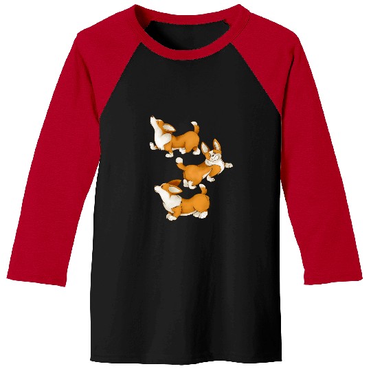 Corgi Pet Cute corgi puppies paws dogs Baseball Tees