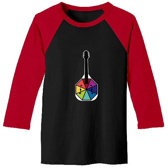 Funny Mandolin Colorful Mandolin Music Artist Baseball Tees