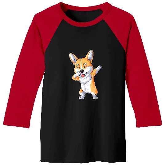 Corgi Pet Dabbings Corgi Funny Dog Lover Gifts Men Women Dab Dance Baseball Tees