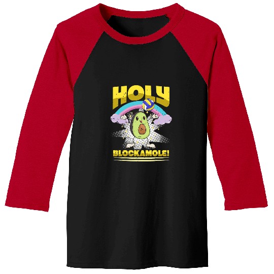 Sport Volleyball Holy Blockamole Volleyball Match Block Avocado For Men Women Baseball Tees