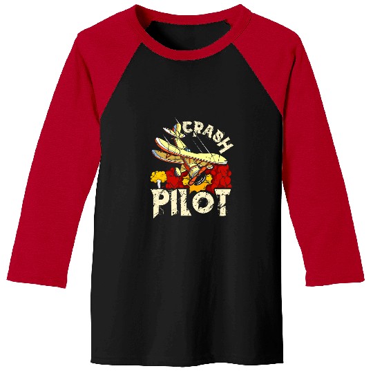 Airplane Pilots Crash Pilot Plane Engine Model Motor Plane Baseball Tees