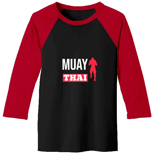 Sport Muay Thai Fighter Icon As Muay Thai Logo For Muay Thai Lover 3 Baseball Tees