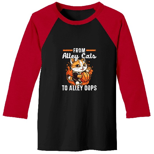 Sport Basketball Cat Basketball Player Kitty I Love Basketball 3 Baseball Tees