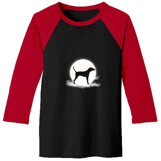 Coonhound Pet Treeing Walker Coonhound Dog Retro 72 Baseball Tees