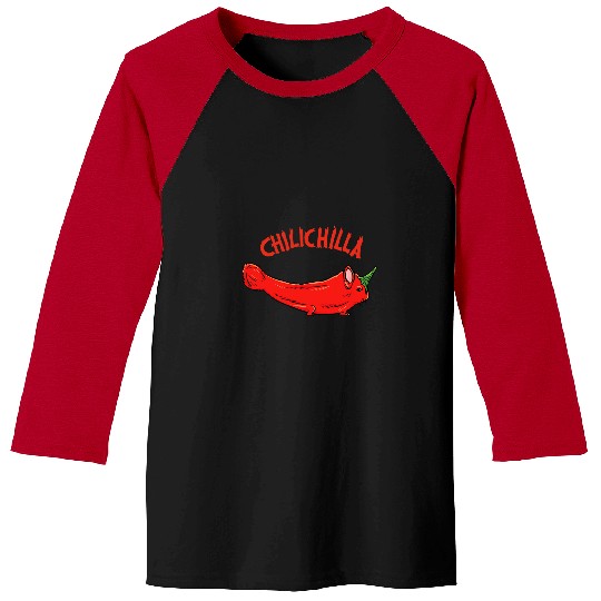 Chinchilla Mammal Animal Food Chili Pepper Chilichilla Baseball Tees