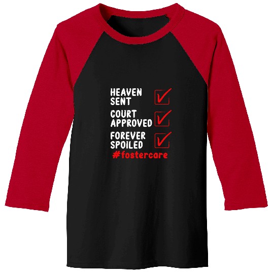 foster care adpotion family love foster mom foster dad Baseball Tees