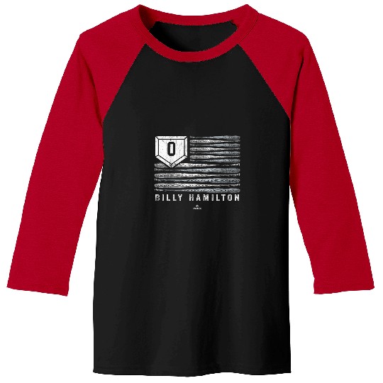 Sport Baseball vintages US Flag Baseball Stripes Billy Hamilton Chicago Baseball Tees