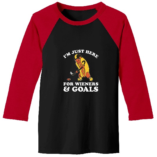 Sport Hockey Men Women Funny Wieners Goals Ice Hockey Baseball Tees
