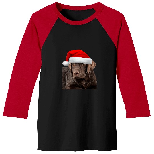 Labrador Pet Chocolate Lab Labrador Retriever Dog Christmas Baseball Tees