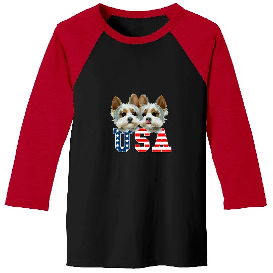 Shih Tzu Pet 4th Of July Shih Tzu Puppy Dogs Fireworks For Animal Lovers 3 Baseball Tees