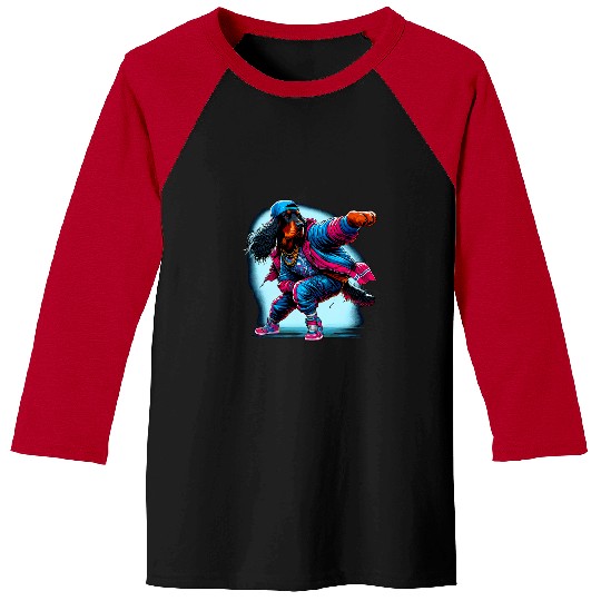 Gordon Setter Pet Hip Hop Gordon Setter Dog Dancer 3 Baseball Tees
