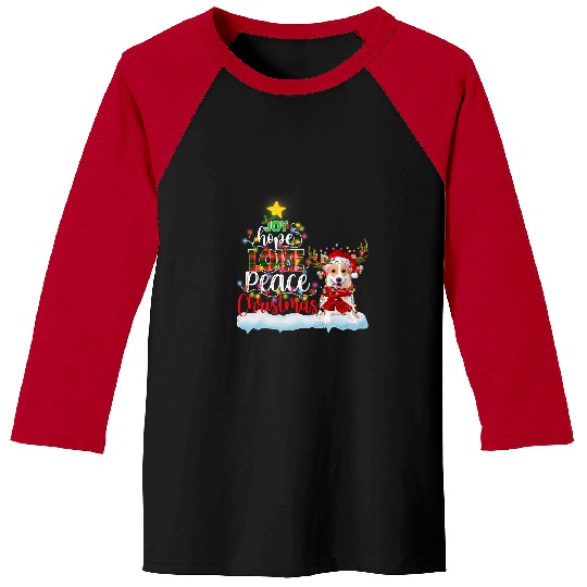 Corgi Pet Dog Welsh Corgi Santa Hat Reindeer Costume Christmas Light 145 Baseball Tees