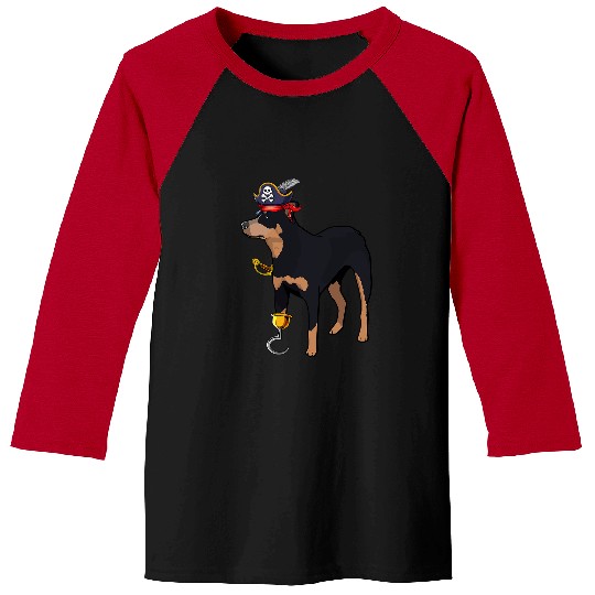Australian Cattle Pet Cute Australian Cattle Dog Red Blue Heeler Pirate Halloween 1 Baseball Tees
