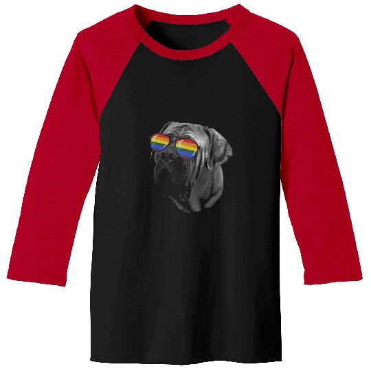 Boerboel Pet Pride Month Boerboel Rainbow Flag Baseball Tees