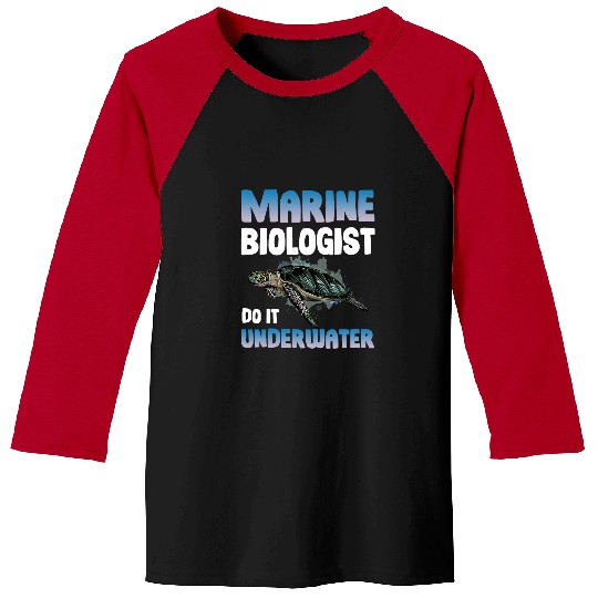 Marine Biologist Do It Underwater Zookeeper Jellyfish Baseball Tees